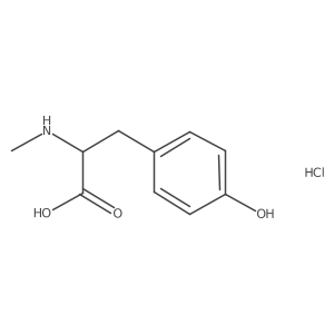 N-Methyl-D-tyrosine hydrochloride Structure