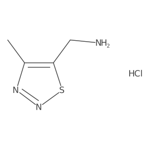 (4-Methyl-1,2,3-thiadiazol-5-yl)methanamine hydrochloride Structure