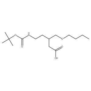 5-{[(Tert-butoxy)carbonyl]amino}-3-(butoxymethyl)pentanoic acid Structure