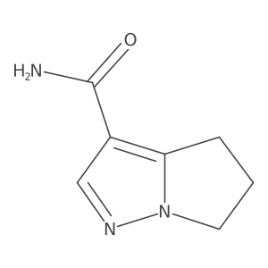 5,6-Dihydro-4H-pyrrolo[1,2-b]pyrazole-3-carboxamide结构式