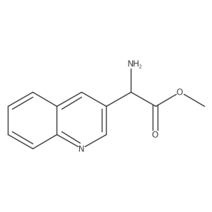 Methyl 2-amino-2-(quinolin-3-yl)acetate Structure