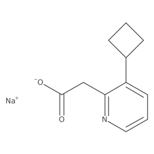 Sodium 2-(3-cyclobutylpyridin-2-YL)acetate结构式
