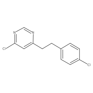 4-Chloro-6-(4-chlorophenethyl)pyrimidine结构式