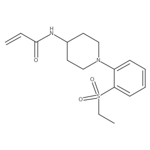 N-{1-[2-(ethanesulfonyl)phenyl]piperidin-4-yl}prop-2-enamide结构式