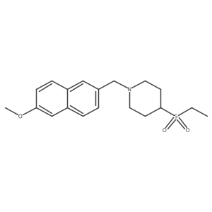 4-(Ethanesulfonyl)-1-[(6-methoxynaphthalen-2-yl)methyl]piperidine结构式