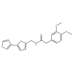 N-({[2,3'-bifuran]-5-yl}methyl)-2-(3,4-dimethoxyphenyl)acetamide结构式