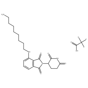 4-((8-Aminooctyl)amino)-2-(2,6-dioxopiperidin-3-yl)isoindoline-1,3-dione 2,2,2-trifluoroacetate Structure