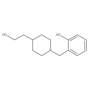 2-((4-(2-Hydroxyethyl)piperidin-1-yl)methyl)phenol Structure