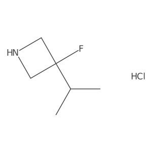 3-Fluoro-3-(propan-2-yl)azetidine hydrochloride结构式