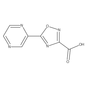 5-(Pyrazin-2-yl)-1,2,4-oxadiazole-3-carboxylic acid结构式