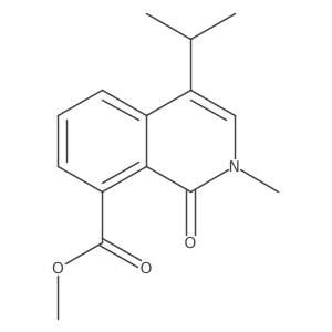 Methyl 4-isopropyl-2-methyl-1-oxo-1,2-dihydroisoquinoline-8-carboxylate结构式