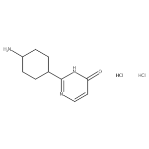 2-[Rac-(1r,4r)-4-aminocyclohexyl]pyrimidin-4-ol dihydrochloride, trans Structure