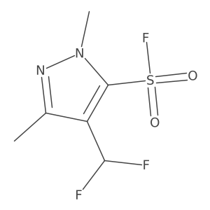 4-(difluoromethyl)-1,3-dimethyl-1H-pyrazole-5-sulfonyl fluoride Structure