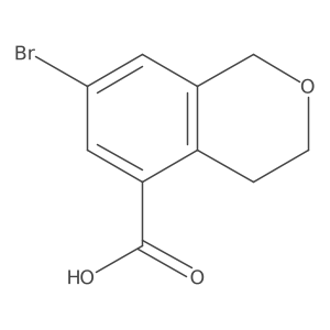 7-bromo-3,4-dihydro-1H-2-benzopyran-5-carboxylic acid Structure