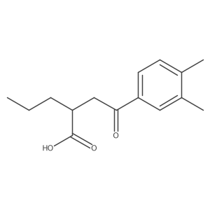 2-[2-(3,4-Dimethylphenyl)-2-oxoethyl]pentanoic acid Structure
