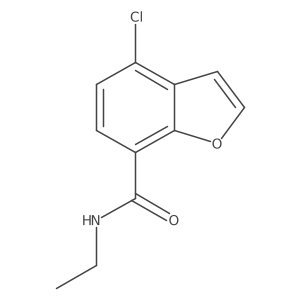 4-chloro-N-ethyl-1-benzofuran-7-carboxamide结构式