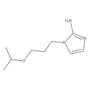 1-[3-(propan-2-yloxy)propyl]-1H-imidazol-2-amine结构式