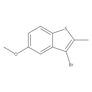 3-Bromo-5-methoxy-2-methylbenzo[b]thiophene结构式