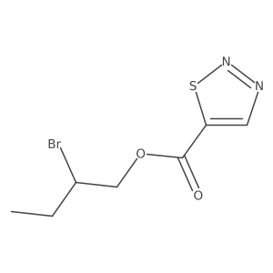 2-Bromobutyl 1,2,3-thiadiazole-5-carboxylate结构式