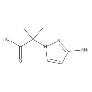 2-(3-amino-1H-pyrazol-1-yl)-2-methylpropanoic acid结构式