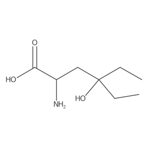 (2R)-2-amino-4-ethyl-4-hydroxyhexanoic acid结构式