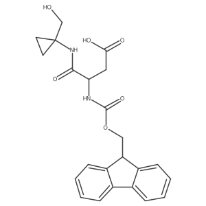 3-({[(9H-fluoren-9-yl)methoxy]carbonyl}amino)-3-{[1-(hydroxymethyl)cyclopropyl]carbamoyl}propanoic acid结构式