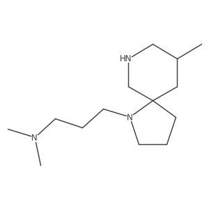 Dimethyl(3-{9-methyl-1,7-diazaspiro[4.5]decan-1-yl}propyl)amine Structure