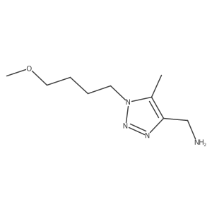 [1-(4-methoxybutyl)-5-methyl-1H-1,2,3-triazol-4-yl]methanamine结构式