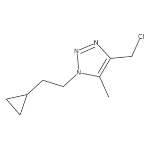 4-(chloromethyl)-1-(2-cyclopropylethyl)-5-methyl-1H-1,2,3-triazole Structure