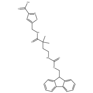 5-{[4-({[(9H-fluoren-9-yl)methoxy]carbonyl}amino)-2,2-dimethylbutanamido]methyl}-1,2-oxazole-3-carboxylic acid Structure
