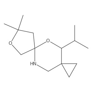 9,9-Dimethyl-4-(propan-2-yl)-5,8-dioxa-11-azadispiro[2.2.4^{6}.2^{3}]dodecane Structure