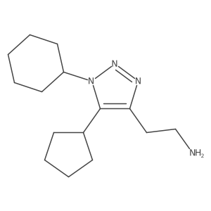 2-(1-cyclohexyl-5-cyclopentyl-1H-1,2,3-triazol-4-yl)ethan-1-amine Structure