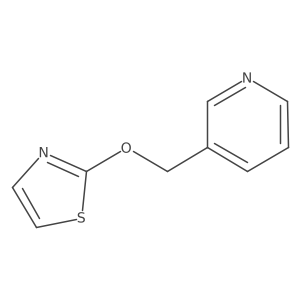 3-[(1,3-Thiazol-2-yloxy)methyl]pyridine结构式