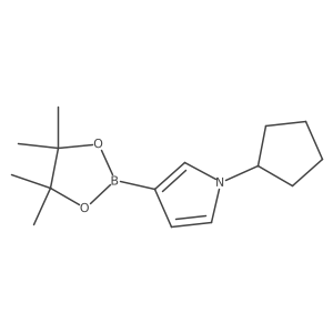 1-Cyclopentyl-3-(4,4,5,5-tetramethyl-1,3,2-dioxaborolan-2-YL)-pyrrole Structure
