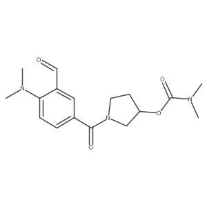 [1-[4-(Dimethylamino)-3-formylbenzoyl]pyrrolidin-3-yl] N,N-dimethylcarbamate结构式