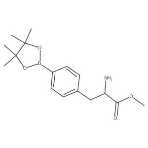 methyl (2S)-2-amino-3-[4-(tetramethyl-1,3,2-dioxaborolan-2-yl)phenyl]propanoate Structure