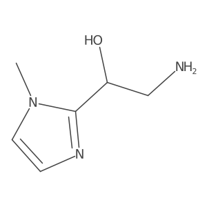 (1S)-2-amino-1-(1-methyl-1H-imidazol-2-yl)ethan-1-ol结构式