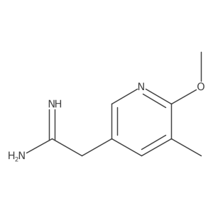2-(6-Methoxy-5-methylpyridin-3-yl)ethanimidamide结构式