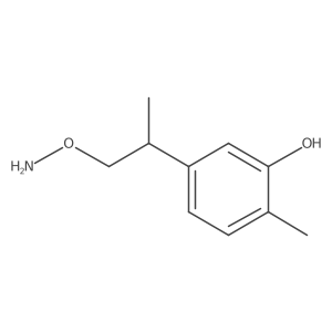 5-[1-(Aminooxy)propan-2-yl]-2-methylphenol Structure