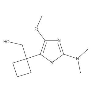 {1-[2-(Dimethylamino)-4-methoxy-1,3-thiazol-5-yl]cyclobutyl}methanol Structure