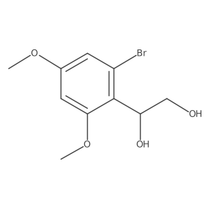 1-(2-Bromo-4,6-dimethoxyphenyl)ethane-1,2-diol Structure