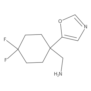 [4,4-Difluoro-1-(1,3-oxazol-5-yl)cyclohexyl]methanamine Structure
