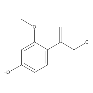 4-(3-Chloroprop-1-en-2-yl)-3-methoxyphenol Structure