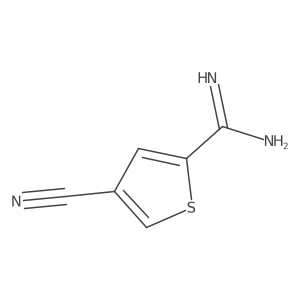 4-Cyanothiophene-2-carboximidamide Structure