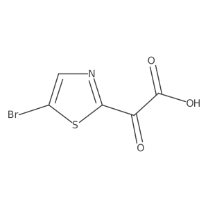 2-(5-Bromo-1,3-thiazol-2-yl)-2-oxoacetic acid Structure