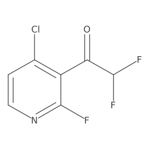 1-(4-Chloro-2-fluoropyridin-3-yl)-2,2-difluoroethan-1-one Structure