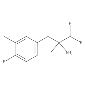 1,1-Difluoro-3-(4-fluoro-3-methylphenyl)-2-methylpropan-2-amine结构式