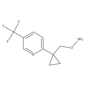 O-({1-[5-(trifluoromethyl)pyridin-2-yl]cyclopropyl}methyl)hydroxylamine结构式