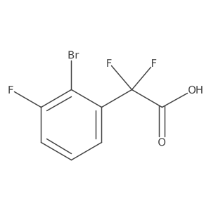 2-(2-Bromo-3-fluorophenyl)-2,2-difluoroacetic acid Structure