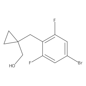{1-[(4-Bromo-2,6-difluorophenyl)methyl]cyclopropyl}methanol结构式